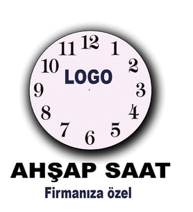 LOGOLU ahşap saat