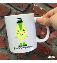 Size Özel Fıstık Gibi  Seramik Baskılı Kupa Bardaklar