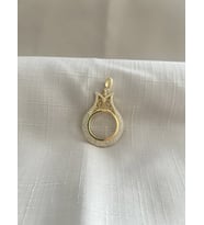 ÇEYREK TAKILABİLEN 925 AYAR GÜMÜŞ KOLYE UCU