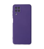 Samsung Galaxy A22 Kılıf Nano İçi Kadife Silikon - Mor