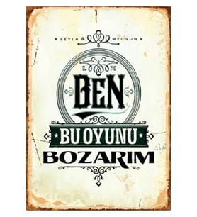 Ahşap MDF Poster (27x18cm)