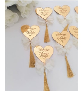 Kişiye Özel Pleksi Magnet Hatıra (Altın)