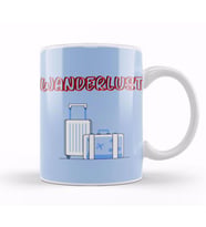 Funny Travel Gift Design Lover Trippin Wanderlust Journey Adventurer Vacation Kupa Bardak Porselen