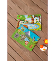 Okul Öncesi Başlangıç Yapboz Piknik Ve Safarı  Ahşap Puzzle Set
