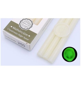 Mühür Mumu Çubuk 11mmx120mm 10 lu Paket Model: 250 YEŞİL FOSFORLU