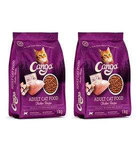 Cango Yetiskin Kedi Maması Tavuk Etli 1 kg 2 li