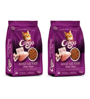Cango Yetiskin Kedi Maması Tavuk Etli 1 kg 2 li
