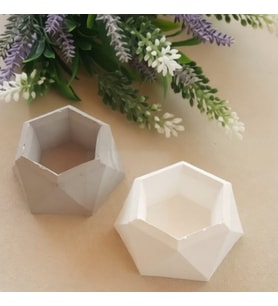 Prizma Minik Saksı Silikon Kalıp 3.1x6 Cm