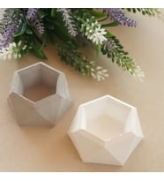 Prizma Minik Saksı Silikon Kalıp 3.1x6 Cm