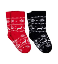 Civil Girls Snow Deer Havlu  2'li 3-11 Yaş Kız Soket Çorap - Standart