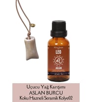 Aslan Burcu - Leo, Uçucu Yağ Karışımı, 10ml & Koku Hazneli Kolye02