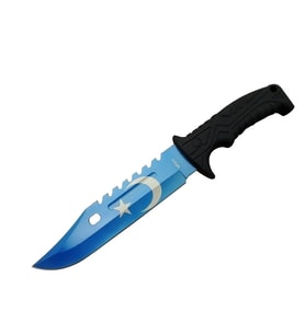 Ayyıldız Mf013Bl Bıçağı 31Cm - Testere Detaylı Bıçak, Kılıflı, Plastik Sap