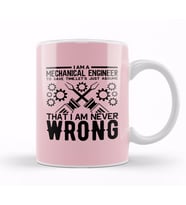 I Am A Mechanical Engineer 01 Kupa Bardak Porselen