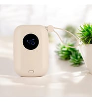 Kişiye Özel Dijital Ekranlı Şarj Göstergesi Powerbank 10000 Mah Sarı