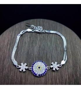NAZAR GÖZ 925 AYAR GÜMÜŞ BİLEKLİK