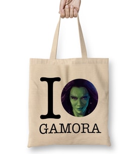 I Love Gamora Guardians of the Galaxy Bez Çanta Uzun Saplı