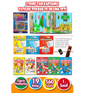 1.Sınıf Tam Kapsamlı Tatilde Tekrar ve Okuma Seti