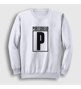 Presmono Unisex Beyaz Logo Müzik Portishead Sweatshirt 510961tt (Beyaz)