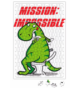 Dinosaur Dinazor Mission Impossible Puzzle 240 Parça Yapboz