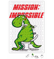 Dinosaur Dinazor Mission Impossible Puzzle 240 Parça Yapboz