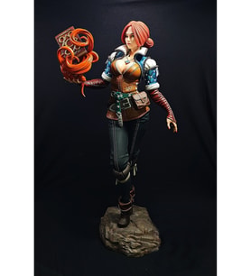 The Witcher Triss Merigold Figür Witcher Korkusuz Merigold Figür 25CM Büyük Boy
