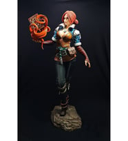 The Witcher Triss Merigold Figür Witcher Korkusuz Merigold Figür 25CM Büyük Boy