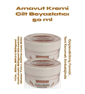 Süper Three Brand Whitening Cream Arnavut Kremi 100 ml Aklık Kremi x 2 Adet