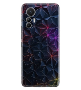 Xiaomi 12 Lite Kılıf Silikon Desen Özel Seri Renkli Prizmalar 1783