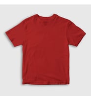 Presmono Unisex Çocuk Kırmızı Düz Baskısız T-Shirt 59049tt