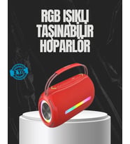 20W Güçlü Ses Çift Sürücülü Rgb Led Işıklı Bluetooth 5.3 Hoparlör