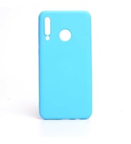 Huawei P30 Lite Kılıf İçi Kadife Özel Tasarım Esnek Yumuşak Pürüzsüz (Açık Mavi)