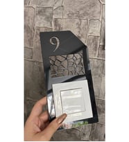 Parlak Daire Kapı Numarası Zil Priz Çerçevesi