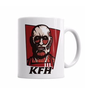Kentucky Fried Human Attack of titan    Kupa Bardak Porselen