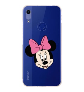 Huawei Honor 8a  Kamera korumalı Kapak Minnie Mouse Tasarımlı  Şeffaf Kılıf