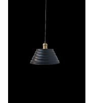 Dylight Retro Siyah Metal Siyah İçi Gold Dekoratif Rustik Sarkıt Avize
