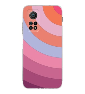 Xiaomi Mi 10T Pro  Kamera Korumalı Kapak Renk Cümbüşü Tasarımlı Şeffaf  Kılıf