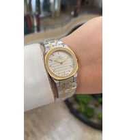 Ferro Quartz Çelik Altın/Gri Gümüş Kadran 32 mm Kadın Kol Saati