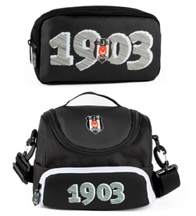 Beşiktaş Erkek Çocuk 1903 Baskılı Beslenme Çantası ve Kalemlik Seti (İkili Set) - ME25345