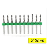 PCB Mikro Karbür CNC Matkap Ucu 10lu Set 2,20mm Tungsten 18 Shank