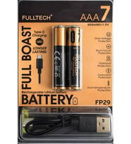Şarj Edilebilir Kumanda Pili 1.5V 800mWh Lityum-İon İnce Pil AAA7 Type-C Şarjlı