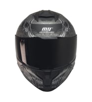Motosiklet Kaskı Full Face Double Güneş Vizörlü ECE 22.06R Motor Kask Goldy Gri