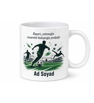 Yeşil Sahaların Yıldızı Futbolcu İsme Özel Kupa Bardak Hediye