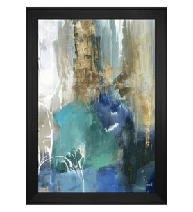 Soyut Şekiller Motifli Kanvas Tablo 50 x 70 cm Siyah Çerçeve