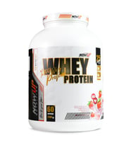 %100 Whey Protein Tozu - Çilek Aromalı - 2160 Gr. - 60 Servis - Kas Gelişimi Ve Korunması