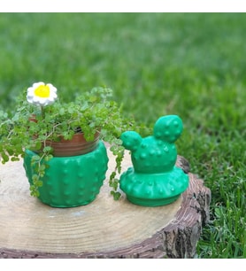 Kaktüs Şeklinde  Mum / Saksı / Kutu