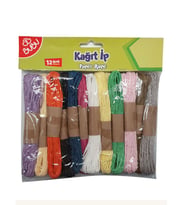 Bubu Renkli Kağıt İp 12 li