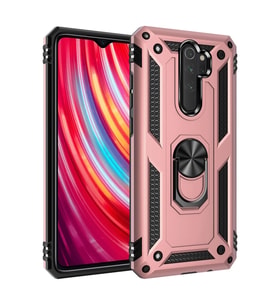 Redmi Note 8 Pro Kılıf Sofya Yüzüklü Silikon Kapak - Rose