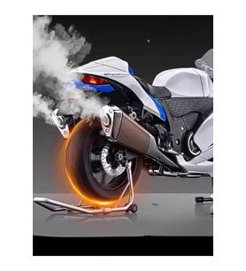 Suzuki Hayabusa GSX R1300 Maket Motor - 1:6 Işıklı Dumanlı