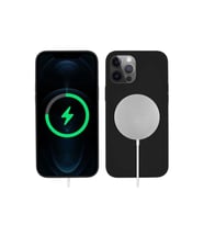 Apple iPhone 13 Pro Max Uyumlu Kılıf Zore Silksafe Wireless Kapak (Siyah)