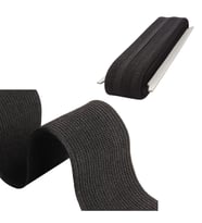Siyah Don Lastiği 2 Cm Yassı Bel Paça Lastik Maske Lastiği